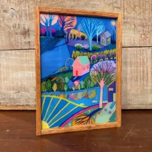 When Day and Night Collide- Reclaimed Wood Frame