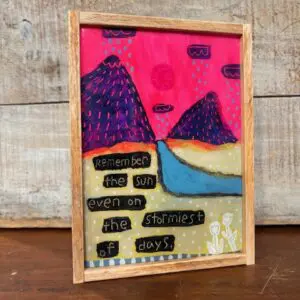 Remember the Sun- Reclaimed Wood Frame