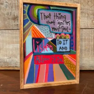 Listen- Reclaimed Wood Frame