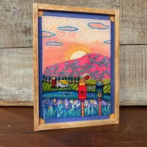 Tulip Mountains- Reclaimed Wood Frame