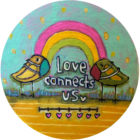 Love Connects US Ornament