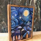 Purple Mountains- Reclaimed Wood Frame