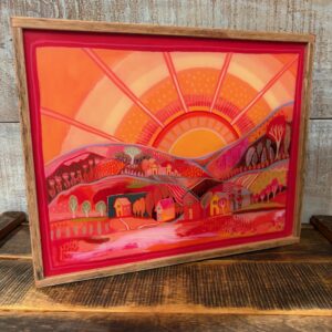 A Sonny Village Matte Resin Framed Block
