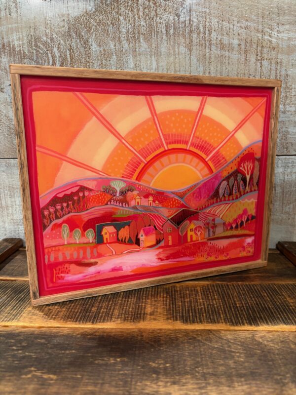 A Sonny Village Matte Resin Framed Block