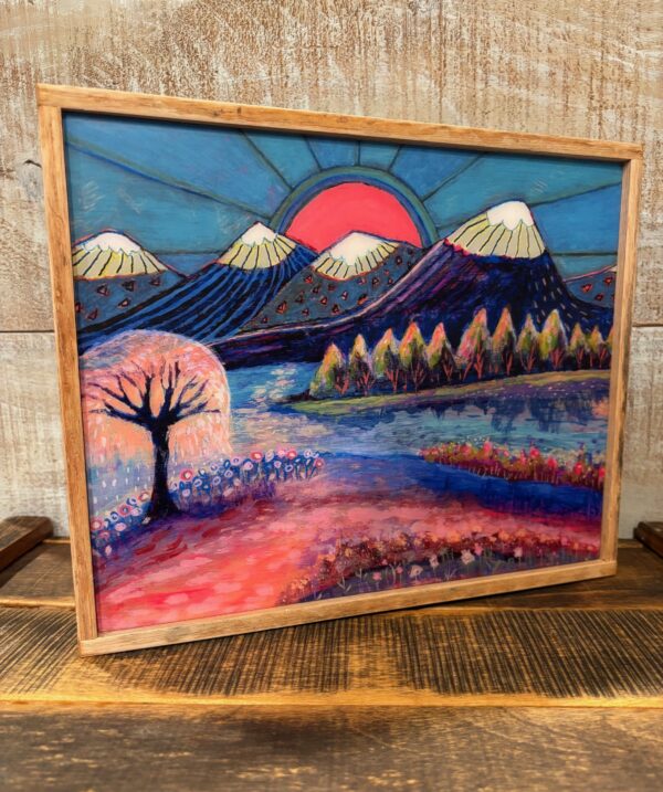 The Sun Will Come Up Again Matte Resin Framed Block