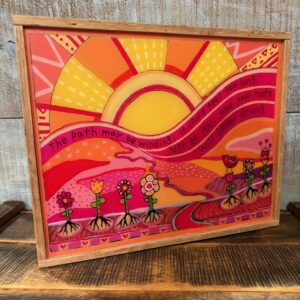 Strong Roots Matte Resin Framed Block